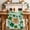 Orange, variant on St. Patrick's Day Table Runner - 36 Inch Long Spring Lucky Green Shamrock Cloud Blue Cotton and Linen Blended Dress Scarves Farmhouse Table Runner for Kitchen Dining, Coffee Table, 13" x 36"