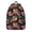 Bright Colorful, variant on Peach Fruit Print School Backpack, Sweet Juicy Pink Peach Pattern Daypack with Kawaii Cartoon Style and Vibrant Tropical Aesthetic Design