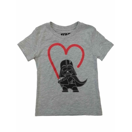 Star Wars Infant & Toddler Boys Darth Vader Heart Valentines Day T-Shirt