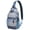 Bohemian Style, variant on Tribal Style Sling Backpack Lightweight Travel Crossbody Bag for Women Men, Minimalist Vintage Design