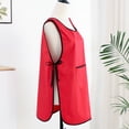 thumbnail image 2 of Delantal impermeable de poliéster rojo talla grande para mujeres y hombres, 2 of 3