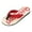 Red, variant on CAIXIA Men's Lightweight Flip Flops, Summer Beach Thong Sandals, Waterproof Casual Slippers for Pool and Outdoor