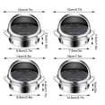 thumbnail image 3 of VONKY Stainless Steel Round Bull Nosed External Extractor Vent Outlet For Ducting Ventilation Universal 150mm 1Set, 3 of 6