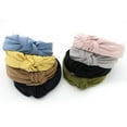 thumbnail image 3 of SPRING PARK Women Wide Hairband Twist Cross Tie Headband Girl Hair Bands Hair Hoop, 3 of 8