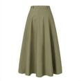 thumbnail image 4 of ZANZEA Women Casual Daidy High Waist Loose Swing Hem Pleated Skirts Dress, 4 of 8