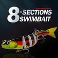 thumbnail image 1 of Pesca Multi articulado 12,5 cm 21,5 g señuelos Wobbler artificial pesca cebo duro (F), 1 of 3