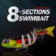 thumbnail image 1 of Pesca Multi articulado 12,5 cm 21,5 g señuelos Wobbler artificial pesca cebo duro (F), 1 of 3