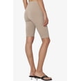 thumbnail image 5 of Women's Basic Stretch Cotton Span High Waist Above Knee Bermuda Short Leggings, 5 of 7