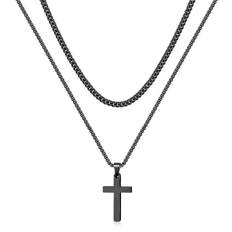 Boys silver hotsell cross necklace