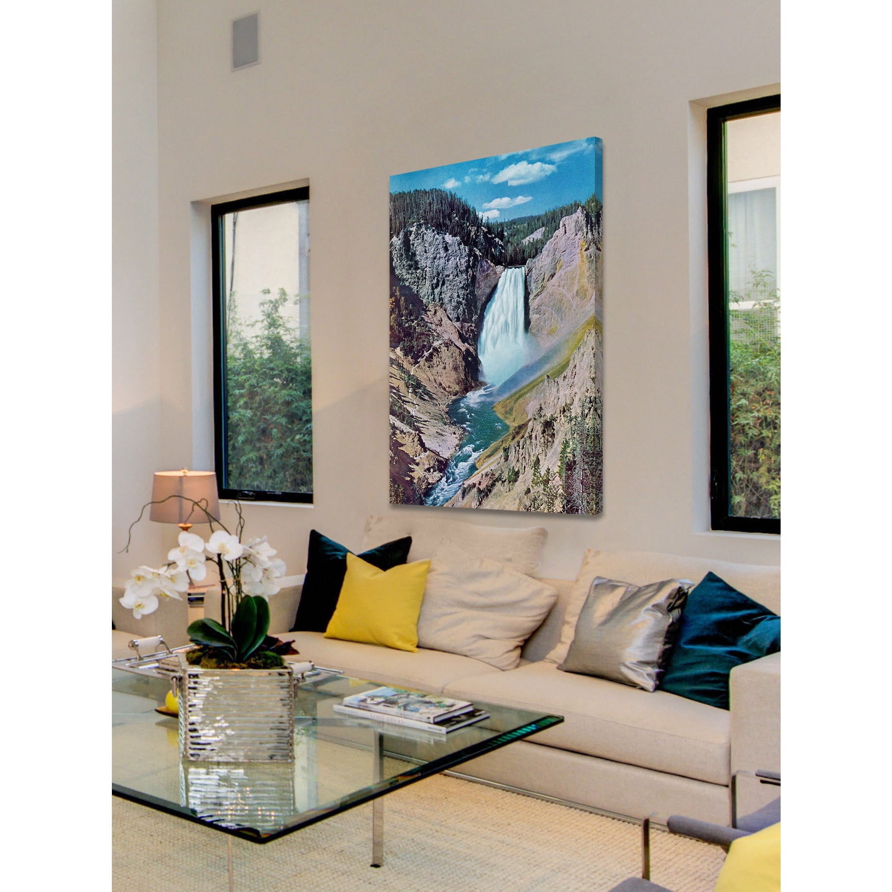 "Lower Falls" Painting Print on Wrapped Canvas