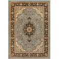 thumbnail image 4 of Noble Medallion Red Green Ivory Light Blue Black Persian Floral Oriental Formal Traditional Area Rug Shed Free Modern Contemporary Transitional Soft Living Dining Room Rug, 4 of 7