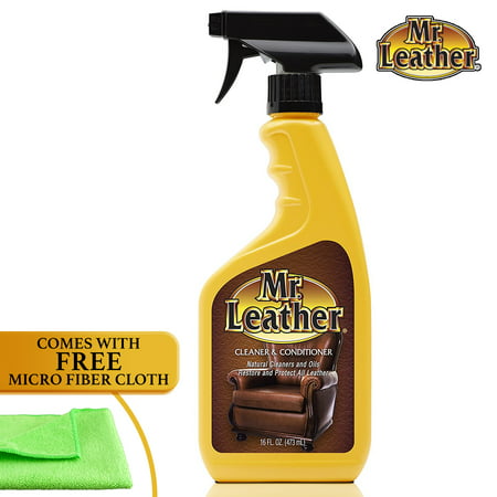Mr. Leather Leather Cleaner & Conditioner for Automotive, Upholstery and (Best Slim Leather Briefcase)