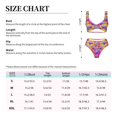 thumbnail image 4 of Kdxio Magic Mushrooms Print Women's 2 Piece High Waisted Wrap Spaghetti Strap Summer Swimsuit Bikini Set-X-Large, 4 of 7