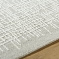 thumbnail image 6 of Hauteloom Uhuti Wool Living Room, Bedroom Area Rug - Traditional, Transitional - Light Silver, Sterling Gray, Silver Gray - 2' x 3', 6 of 7