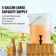 thumbnail image 2 of KFFKFF 5-Gallon Beverage Dispenser with Spigot and Lid, Plastic Drink Container for Juice, Iced Tea, Lemonade, and Water, Ideal for Events, Restaurants, and Hotels, 2 of 9