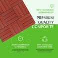 thumbnail image 2 of UltraShield Naturale 1 ft. x 1 ft. Quick Deck Outdoor Composite Deck Tile in Swedish Red (10 sq. ft. Per Box), 2 of 4