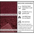 thumbnail image 4 of Home Weavers Fantasia Collection 100% Cotton Bathroom Rugs Set, Machine Washable Rug, Extra Soft & Water Absorbent bath Rug, Kitchen Mat, Bath Rug, Bath Floor Mat Non Slip, 24"x40" Rectangle, Red, 4 of 6