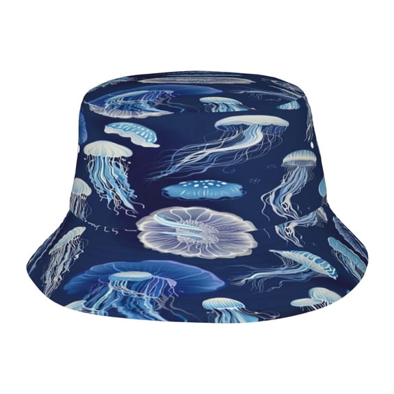 Ocean Jellyfish Fisherman's Hat Lightweight and Breathable Sun Hat Suitable for Both Men and Women
