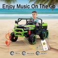 thumbnail image 2 of LUIBAS 24V Ride On Dump Truck Kids Car for Big Kids, 2-Seater Battery Powered Electric Car w/ Electric Dump Bed, 6 Wheels Tractor Ride On Toys, Green, 2 of 8