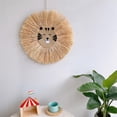 thumbnail image 3 of Forzero Hanging Decor Hand-woven Exquisite Lion Tiger Straw Wall Decor Craft Weaving Hanging Decor Bedroom Home Baby Room Ornament, 3 of 5