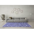 thumbnail image 3 of Ahgly Company Machine Washable Indoor Rectangle Abstract Blue Modern Area Rugs, 4' x 6', 3 of 4