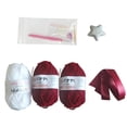 thumbnail image 2 of Christmas Decorations Desktop Ornament DIY Crochet Christmas Tree Set Red And Green Christmas Tree Crochet Set Christmas Tree Ornament Decoration With Instruction Manual Included Desktop dress up, 2 of 8