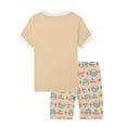 thumbnail image 4 of WIBACKER 2 Pieces Little Girls Pajamas Summer Short Sets Donut Sleepwear Cotton Toddler Pjs Size 2-9 Years, 4 of 11