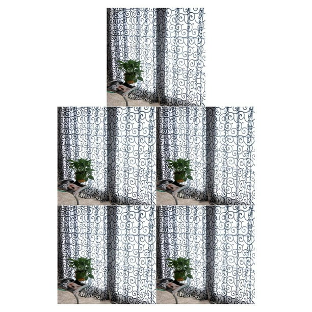 Naiovety Nuevo tul gasa puerta bufanda cenefas cortina transparente ventana cortinas Type4 NO4 Naiovety CBP009872