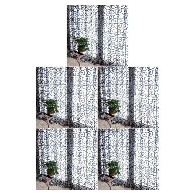 Naiovety Nuevo tul gasa puerta bufanda cenefas cortina transparente ventana cortinas Type4 NO4 Naiovety CBP009872