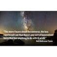 thumbnail image 3 of ArtsyQuotes 18x13 Black Modern Framed Museum Art Print Titled - Neil deGrasse Tyson Quote: The More I Learn, 3 of 5