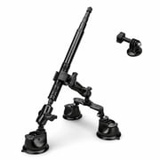 EEEkit Triple Suction Car Mount for Action Cameras, Compatible with Insta360 X5/X4, GoPro and DJI Osmo Action 5 Pro/4, for Car Roof and Window