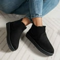 thumbnail image 2 of Black Ladies Winter Boots With Flat Sole And Plush Lining For Easy Slip-On In Various Settings, 2 of 5