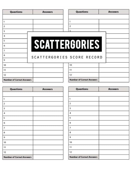 blank scattergories lists blank scattergories lists