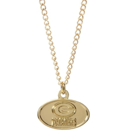 Green Bay Packers Pendant - Green Bay Packers WinCraft Women's Logo Necklace - Gold - No Size
