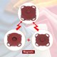 thumbnail image 4 of 10 juegos de broches magnéticos de 14 mm para ropa y bolsos, rojo, 4 of 5