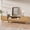 70", variant on TOLEAD 59" TV Stand, Mid Century Modern Television Stand for 43/55/65 inch TV, Low Profile TV Console with Fluted Sliding Doors, Boho Light Wood Credenza for Living Room, Oak