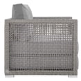 thumbnail image 3 of Modway Aura 4-Piece Outdoor Patio Wicker Rattan Set in Gray Finish, 3 of 10