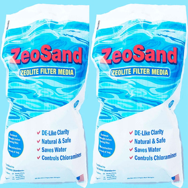 ZeoSand Swimming Pool Sand Replacement, Alternative Filter Media, 50lbs