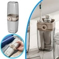 thumbnail image 2 of BotaniNest Toothbrush Travel 2 In 1 Toothbrush Holder And Rinse Cup Large Capacity Toothbrush Cup With Cover Portable Travel Toothbrush Holder For Traveling Camping Trip, 2 of 7