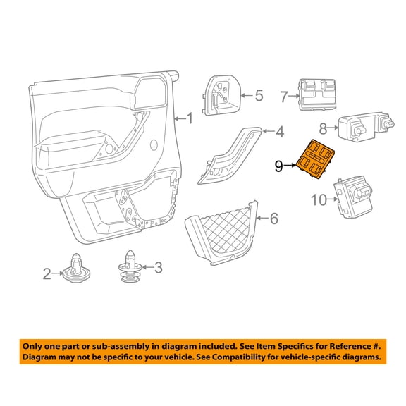 Jeep CHRYSLER OEM 11-16 Wrangler Front Door-Window Switch 68156217AC