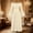 Beige, variant on Women Off Shoulder Ruffle Bell Sleeve Empire Waist Maxi Dress Renaissance Victorian Fairy Casual Gown Wine XXL