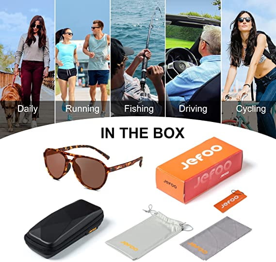 Polarized Aviator Sunglasses for Women Men Retro Trendy Sports Sunglasses for Outdoor UV400 Protection