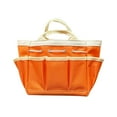 thumbnail image 3 of Bolsa de herramientas de jardín Bolsa organizadora de asas de jardín Bolsa de jardinería grande resistente con bolsillos Bolsa Oxford para interior Naranja, 3 of 9