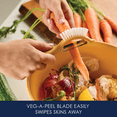 thumbnail image 6 of Rachael Ray Kitchen Prep, Garbage Bowl with Lid, Bench Scrape, Veggie Peeler, 4 Piece Set, Turmeric Yellow, 6 of 8