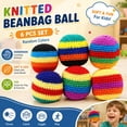 thumbnail image 2 of 12PCS Hand-Made Knitted Footbag Sack,2026 Upgraded Assorted Foot Bag Crochet Hacky Ball, Colorful Crochet Footbags for Adults Kids, Crochets Sack Knitted Hacky, Outdoor Game, 2 of 7