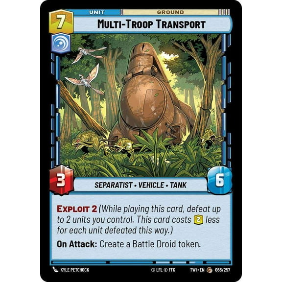 Star Wars: Unlimited Twilight of the Republic Common Multi-Troop Transport #066