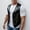 Black, variant on Bcfgryg Men's Casual Style Black PU Slim Sleeveless Vest Jacket Lightweight Men's Jacket For Hiking Black L