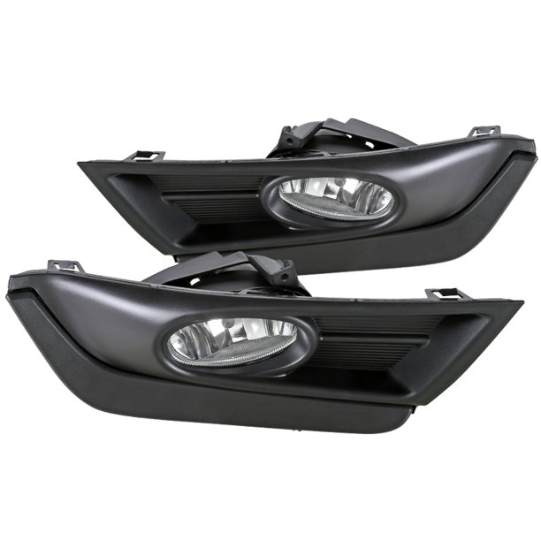 For Honda CRV CRV Clear Driving Fog Lights Black Bezel
