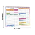 thumbnail image 3 of Monthly Budget Planner 2026, Bill Payment Tracker Monthly Organizer, top Bound Spiral Notebook, Expense Tracking Log, Household Cash Flow Planning, Pastel Multicolor, 1 Pc, 3 of 8