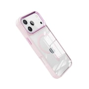 Strong Metal Wireless Charging Case for iPhone 17 Pro Max - Pink